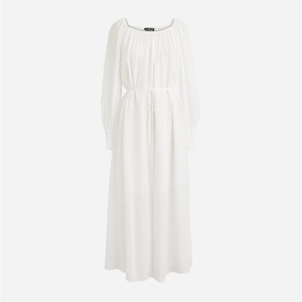 J.Crew Collection Sheer Maxi Dress Viscose Oversized Minimalist Boho Medium NWT - Picture 2 of 12